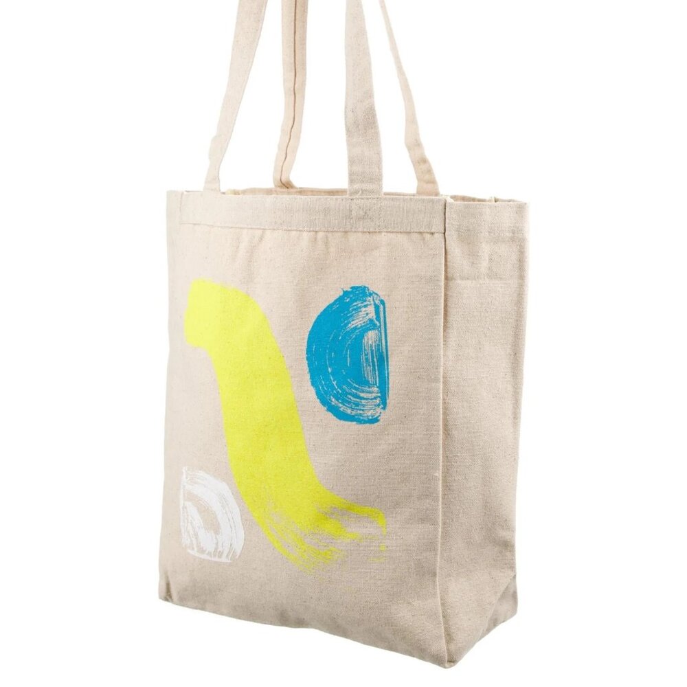 Tanya Taylor x Fashion Our Future Canvas Printed Tote Bag, "The Right To Tote" - Picture 7 of 11